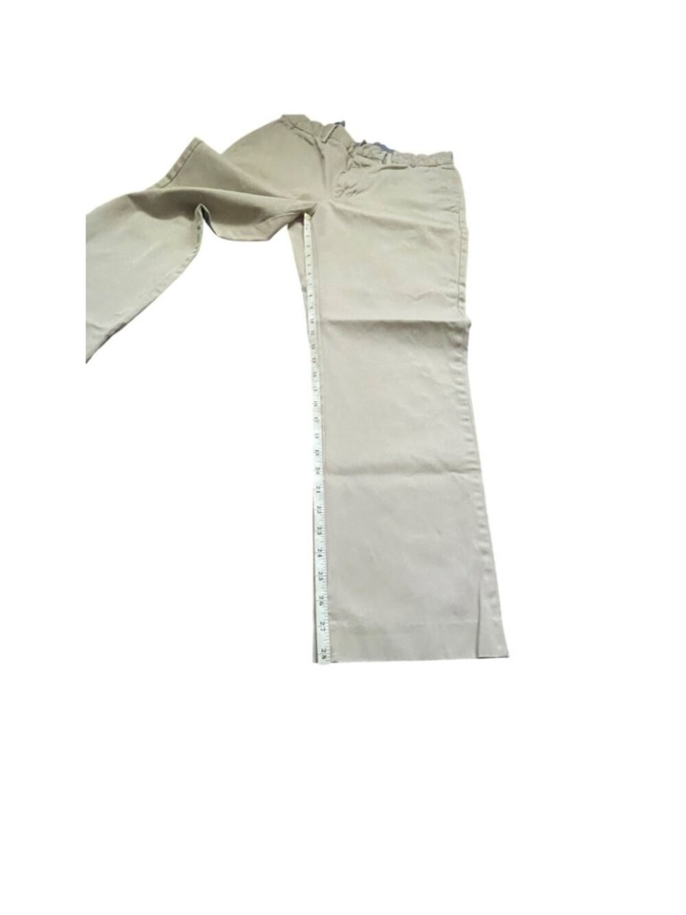J. Crew Mens 34x30 Flat Front Khaki Cotton Casual Chino Pants Beige - Picture 11 of 13